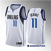 Men's Dallas Mavericks #11 Kyrie Irving White Association Edition Stitched Basketball Jersey Dzhi ,baseball caps,new era cap wholesale,wholesale hats
